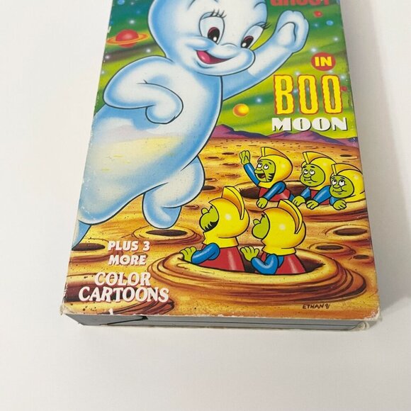 Vth 90s Casper The Friendly Ghost In Boo Moon VHS - Picture 3 of 13